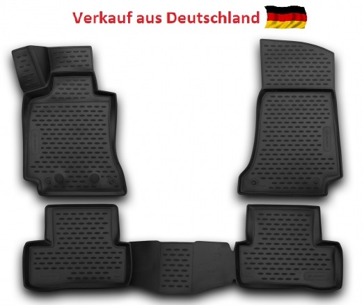 Anti-slip footwell mats Mercedes Benz C-Klasse W205 3-teiliges Set - Jahr: 2014 ->